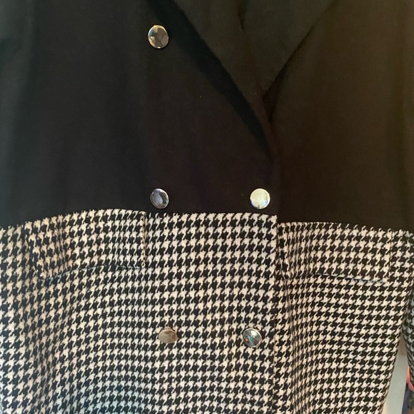 She In houndstooth lightweight pea coat - Picture 5 of 5